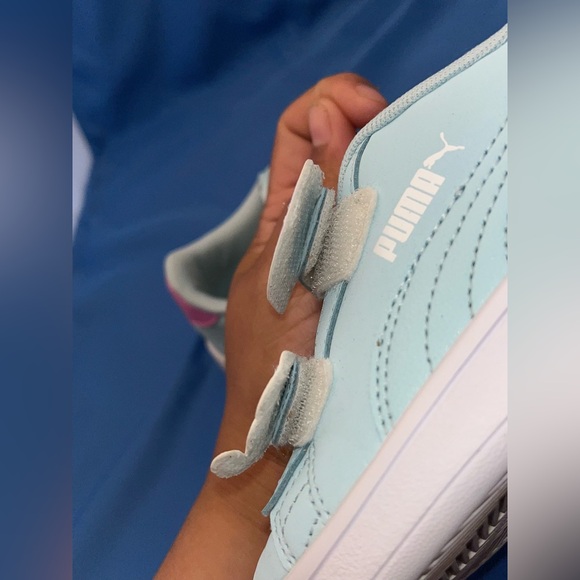 PUMA SMASH V2 Baby Aqúa Electric Orchid-White Sneakers 11C - Picture 10 of 13